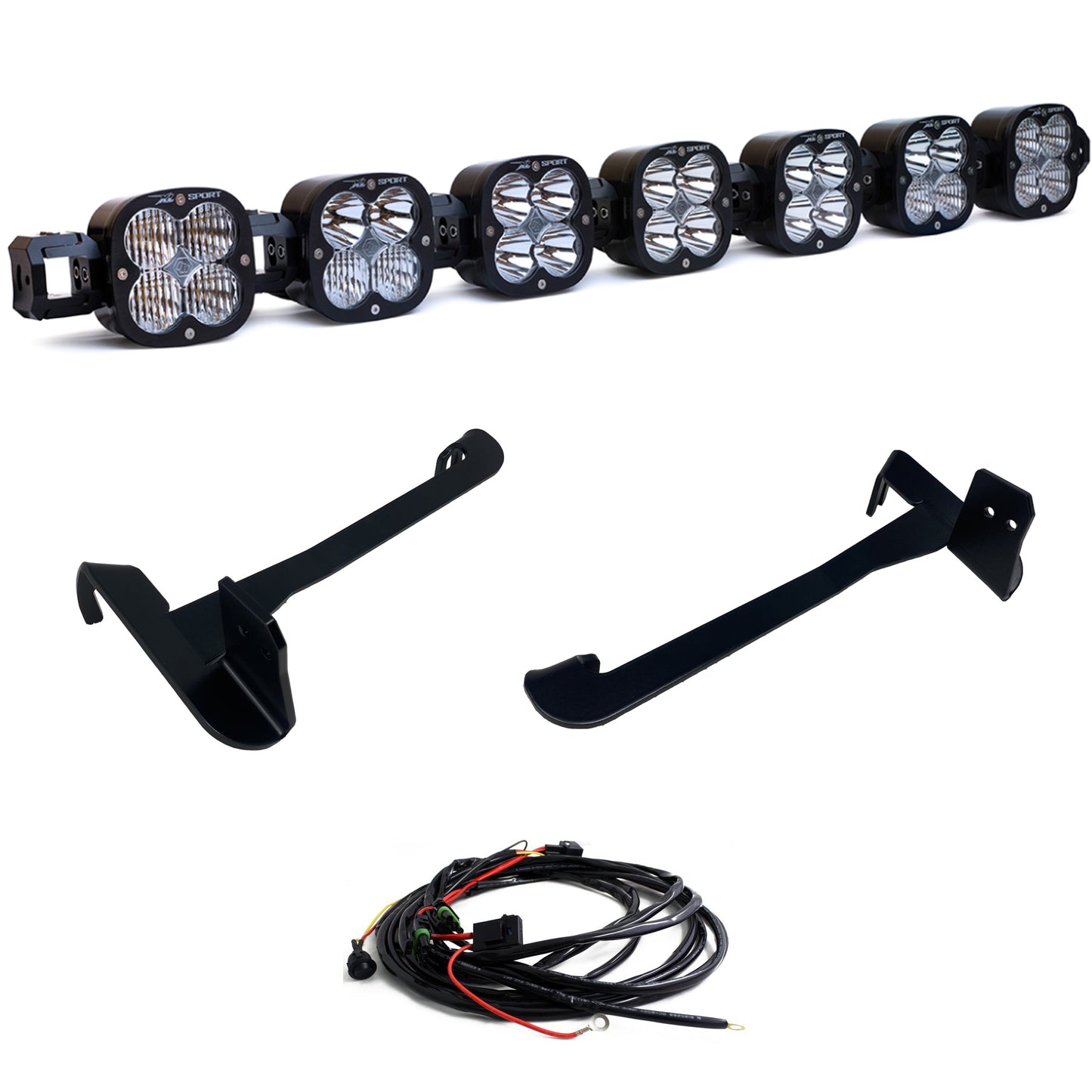 All Components of Baja Designs Ram XL Linkable Bumper Light Kit - Ram 2019-21 2500/3500/4500/5500