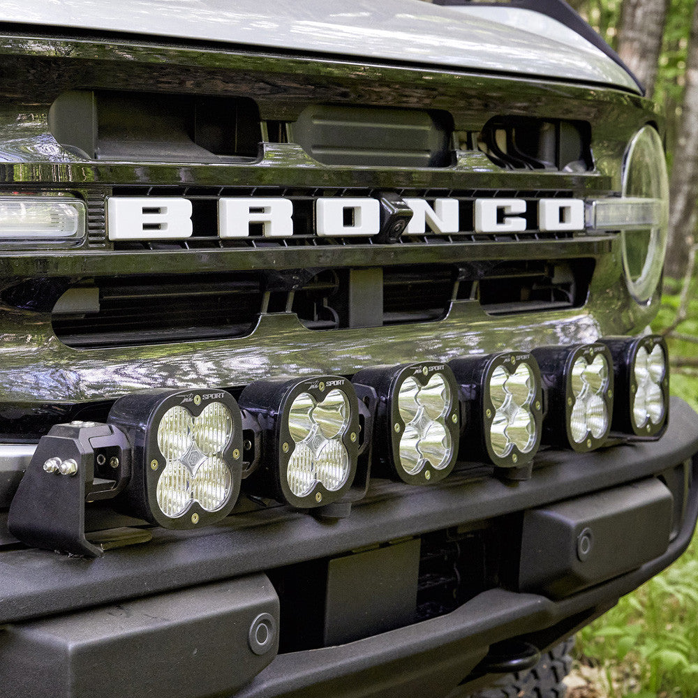 Installed on Car Baja Designs Ford XL Linkable Bumper Light Kit - 2021-23 Bronco