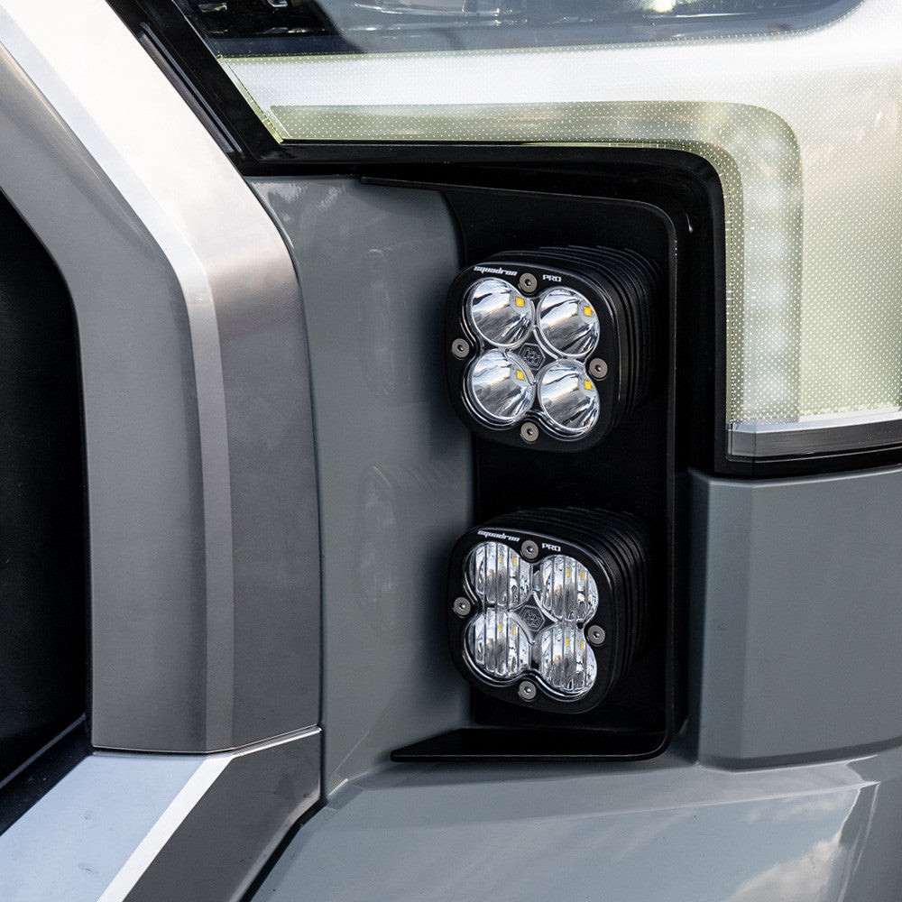 Close Look at Installed Baja Designs Toyota Tundra Squadron Pro Vent Kit - 2022-On Toyota Tundra