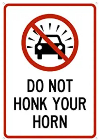 When to Horn on the road