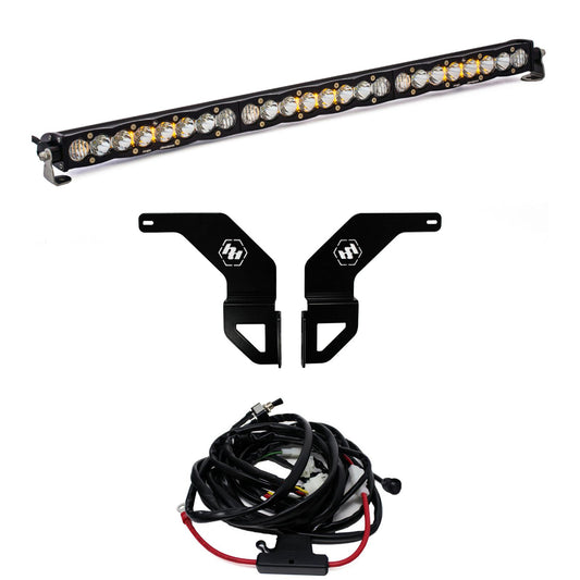 All Components of Baja Designs Toyota S8 30 inch Bumper Light Kit - 2016-21 Tacoma