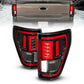 ANZO FULL LED TAIL LIGHTS BLACK CLEAR LENS W/ INITIATION & SEQUENTIAL (FOR HALOGEN MODEL W/ BLIS SYSTEM) | FORD F-150 21-23
