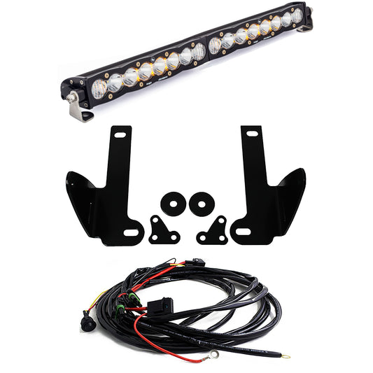 All Components of Baja Designs Ford S8 20 Inch Bumper Light Kit - Ford 2010-14 F-150 SVT Raptor