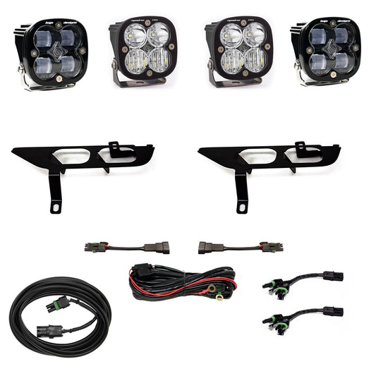 Toggle System Clear Baja Designs Ford Squadron SAE/Sport Fog Pocket Light Kit w/o Daytime Running Lights (DRL) - Ford 2021-22 F-150