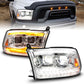Anzo Dodge Ram Full Led Projector Plank Style Chrome Headlights W/ Initiation & Sequential (For All Models) | 1500 09-18 / 2500/3500 10-18