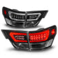 ANZO JEEP LED LIGHT BAR TAIL LIGHTS 4PCS BLACK CLEAR LENS | GRAND CHEROKEE 11-13