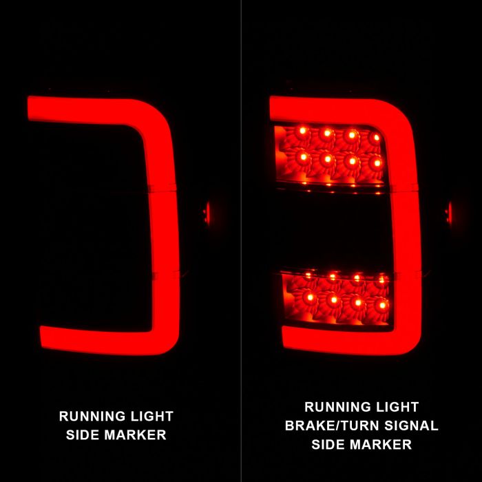 Running Light Side Marker ANZO FORD LED C-BAR STYLE TAIL LIGHTS BLACK SMOKE LENS (NOT FOR 05-07 STX MODELS) | RANGER 01-11