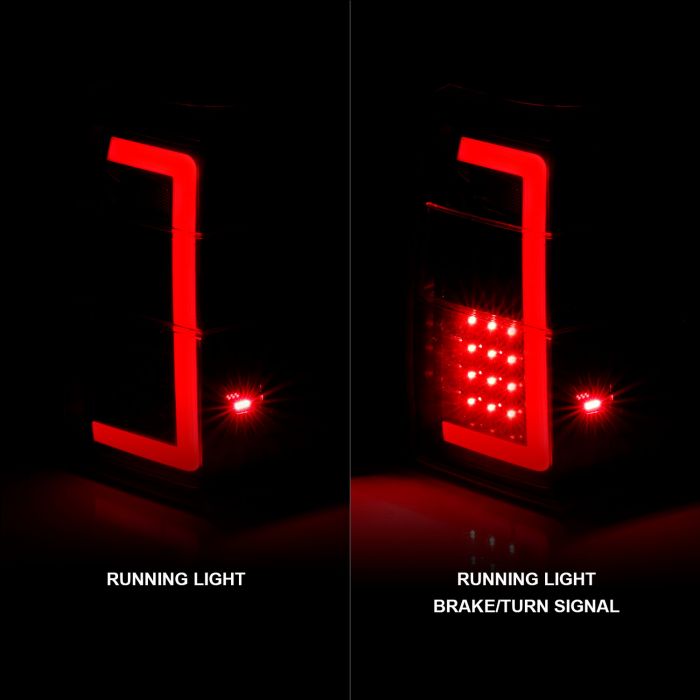 Running Light Signal of ANZO FORD LED C BAR TAIL LIGHTS BLACK SMOKE LENS W/ SEQUENTIAL SIGNAL | EXPEDITION 07-17