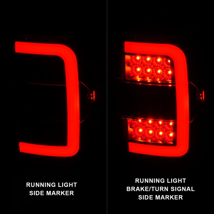 Running Light Marker on ANZO FORD LED C-BAR STYLE TAIL LIGHTS BLACK (NOT FOR 05-07 STX MODELS) | RANGER 01-11