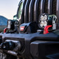 Installed Close Up Baja Designs Jeep JL/JT XL Pro Bumper Light Kit | Jeep 2020-22 Gladiator; 2018-22 Wrangler JL