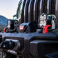 Installed on Car Close Up Baja Designs Jeep XL80 Bumper Light Kit - Jeep 2020-22 Gladiator; 2018-22 Wrangler JL