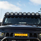 Installed Front View Baja Designs Jeep Linkable Roof Bar Kit XL | 07-16 Wrangler JK