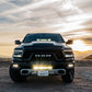 Installed on Car Lit Up Baja Designs Dodge/Ram OnX6+ 20 Inch Bumper Light Bar Kit - Ram 2019-22 1500 Rebel