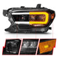 Different Segments of ANZO TOYOTA FULL LED PROJECTOR HEADLIGHTS BLACK W/ INITIATION & SEQUENTIAL (FOR HALOGEN VERSION W/ HALOGEN DRL) | TACOMA 16-23