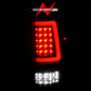 High Intensity LEDs of ANZO FORD FULL LED C BAR TAIL LIGHTS BLACK | F-150 04-08