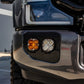 Installed On Car Close Up Baja Designs Ford Squadron SAE/Sport Fog Pocket Light Kit - Ford 2020-22 F-250/350 Super Duty