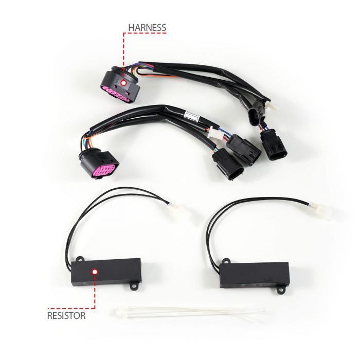 Wiring Harness for ANZO DODGE RAM FULL LED PROJECTOR PLANK STYLE BLACK HEADLIGHTS W/ INITIATION & SIGNAL (FOR ALL MODELS) | 1500 09-18/2500/3500 10-18