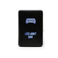 LED Light Bar Blue Switch for Cali Raised 52" Curved LED Light Bar Roof Brackets Kit | 2003-2023 Toyota 4Runner