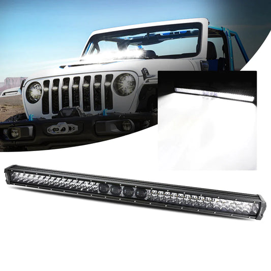 Auxbeam New 52 Inch 5D-PRO Series 55000LM Spot Beam Off Road Led Light Bar