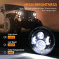 Auxbeam 50" 5D Series Straight LED Light Bar + 7" LED Headlight with Halo Ring & 7" Headlight Adapter 9" Bracket + 50" Straight Light Bar Windshield Mounting Brackets