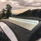 Lit Up Light Bar of Cali Raised Premium Roof Rack | 2010-2023 Toyota 4Runner