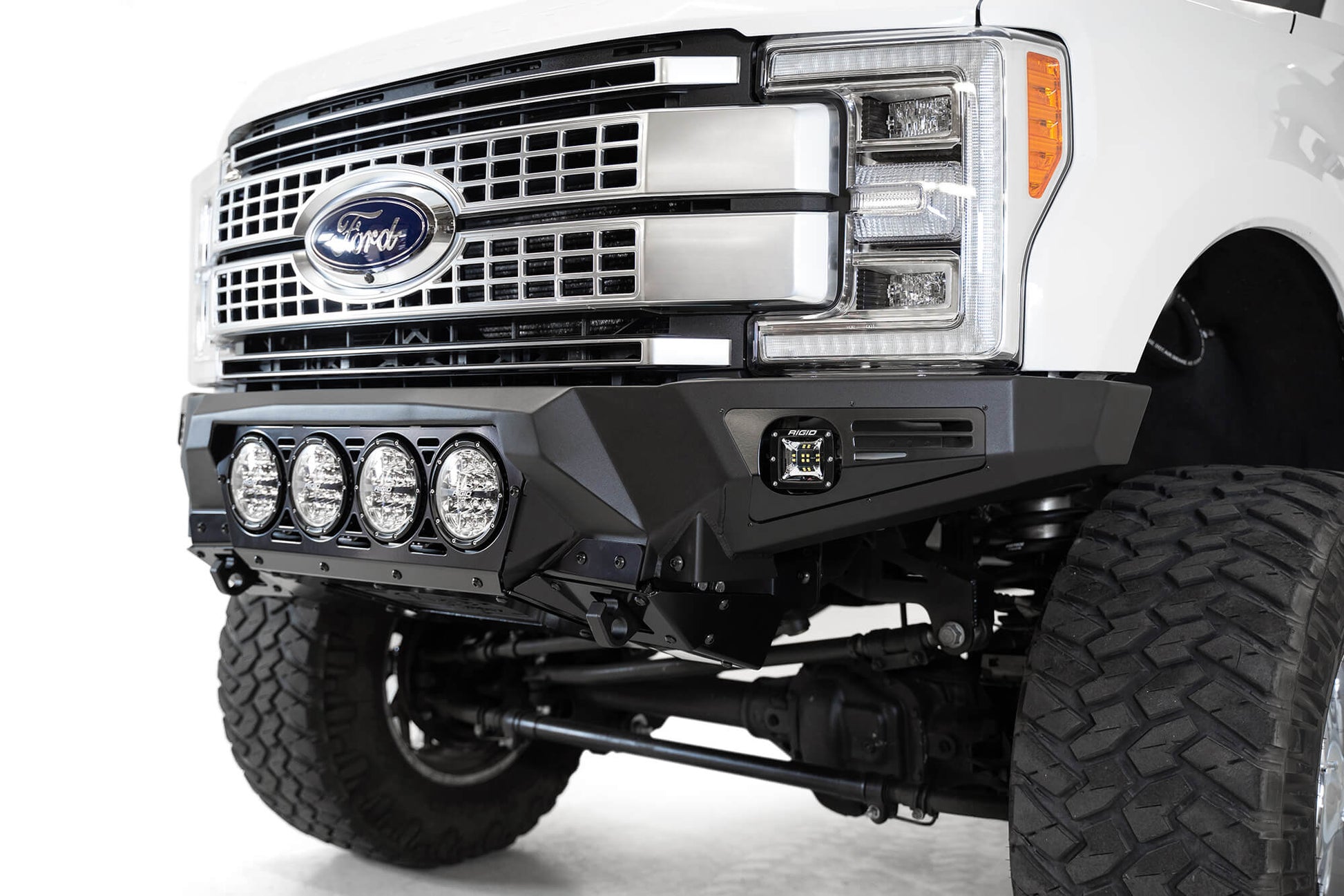 Installed on Car ADD Ford Bomber Front Bumper (RIGID) | 2017-2022 Super Duty