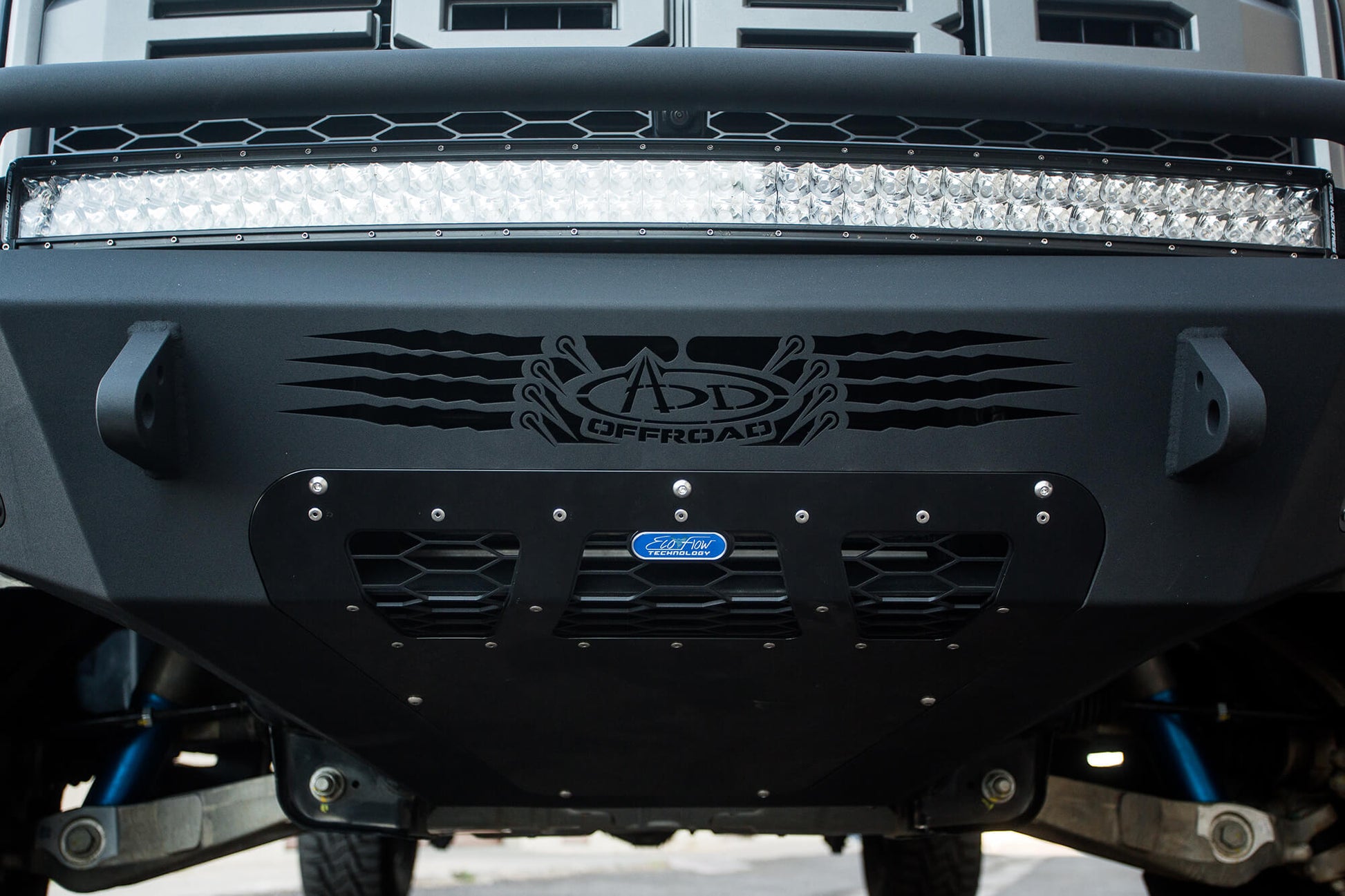 Installed on Car ADD HoneyBadger Front Bumper | 2017-2020 Ford Raptor