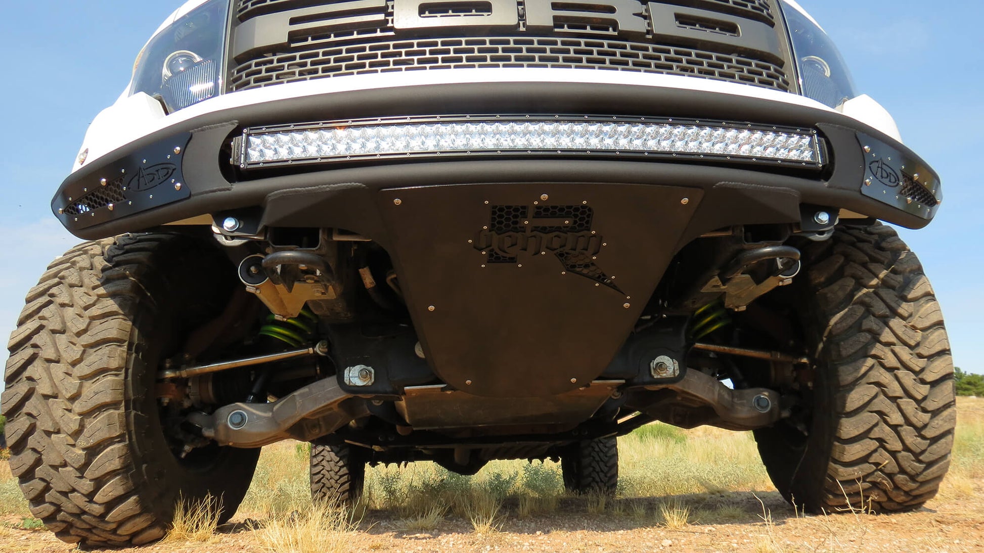 Installed on Car ADD Venom R Front Bumper | 2010-2014 Ford Raptor