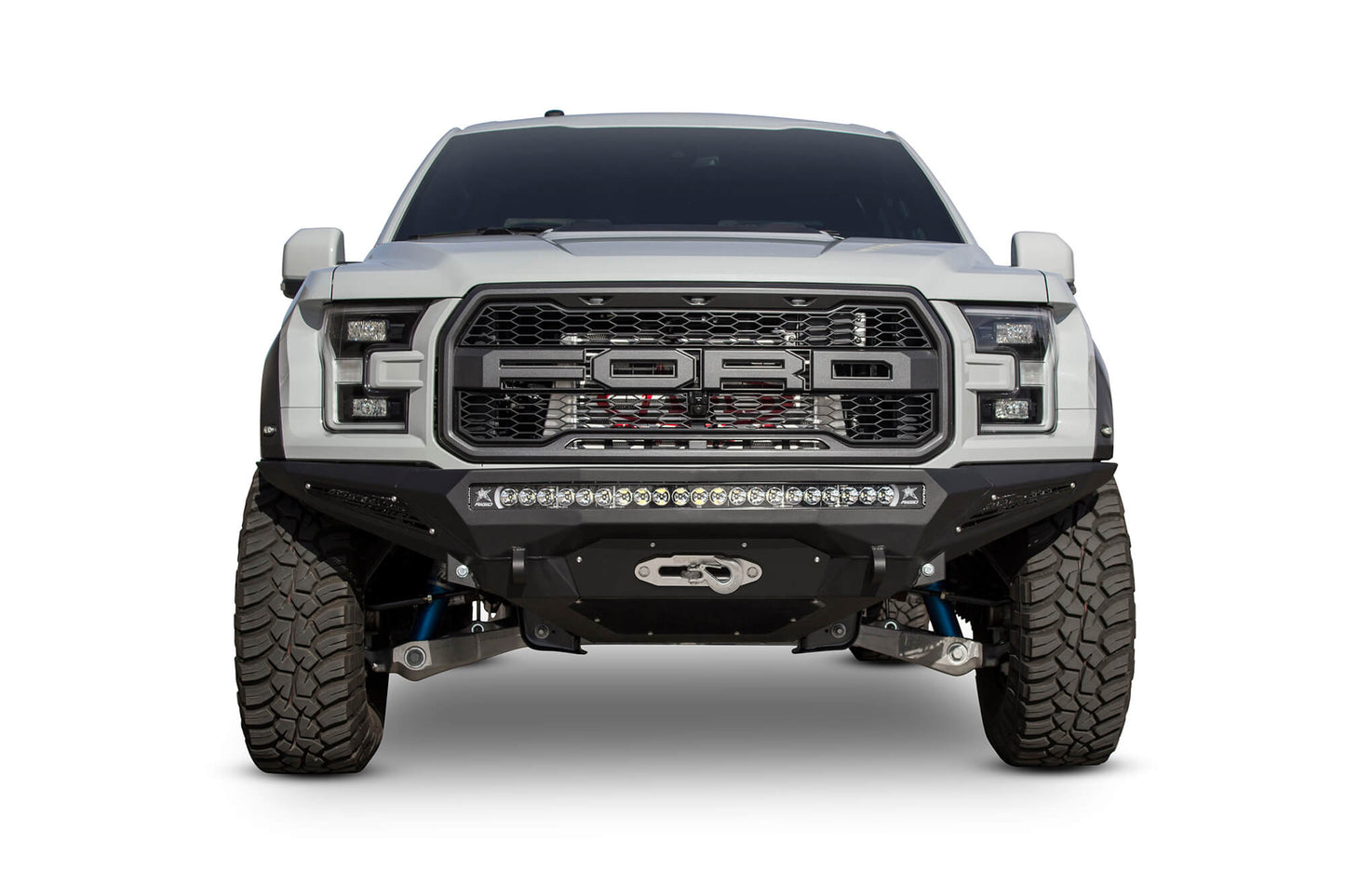 Installed on Car ADD Stealth Fighter Winch Front Bumper | 2017-2020 Ford Raptor