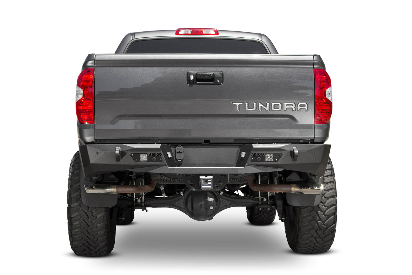 Installed on Car ADD Toyota Stealth Fighter Rear Bumper | 2014-2021 Tundra