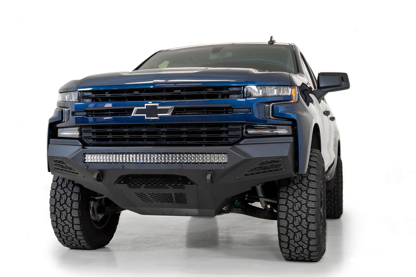 Installed on Car ADD Stealth Fighter Front Bumper | 2019-2021 Chevy Silverado 1500