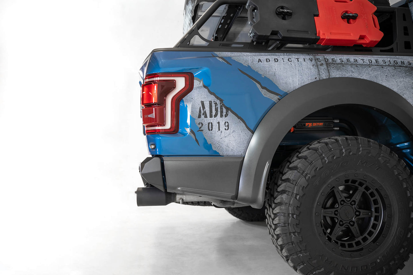 Installed on Car ADD Ford Bomber Rear Bumper | 2017-2020 Raptor