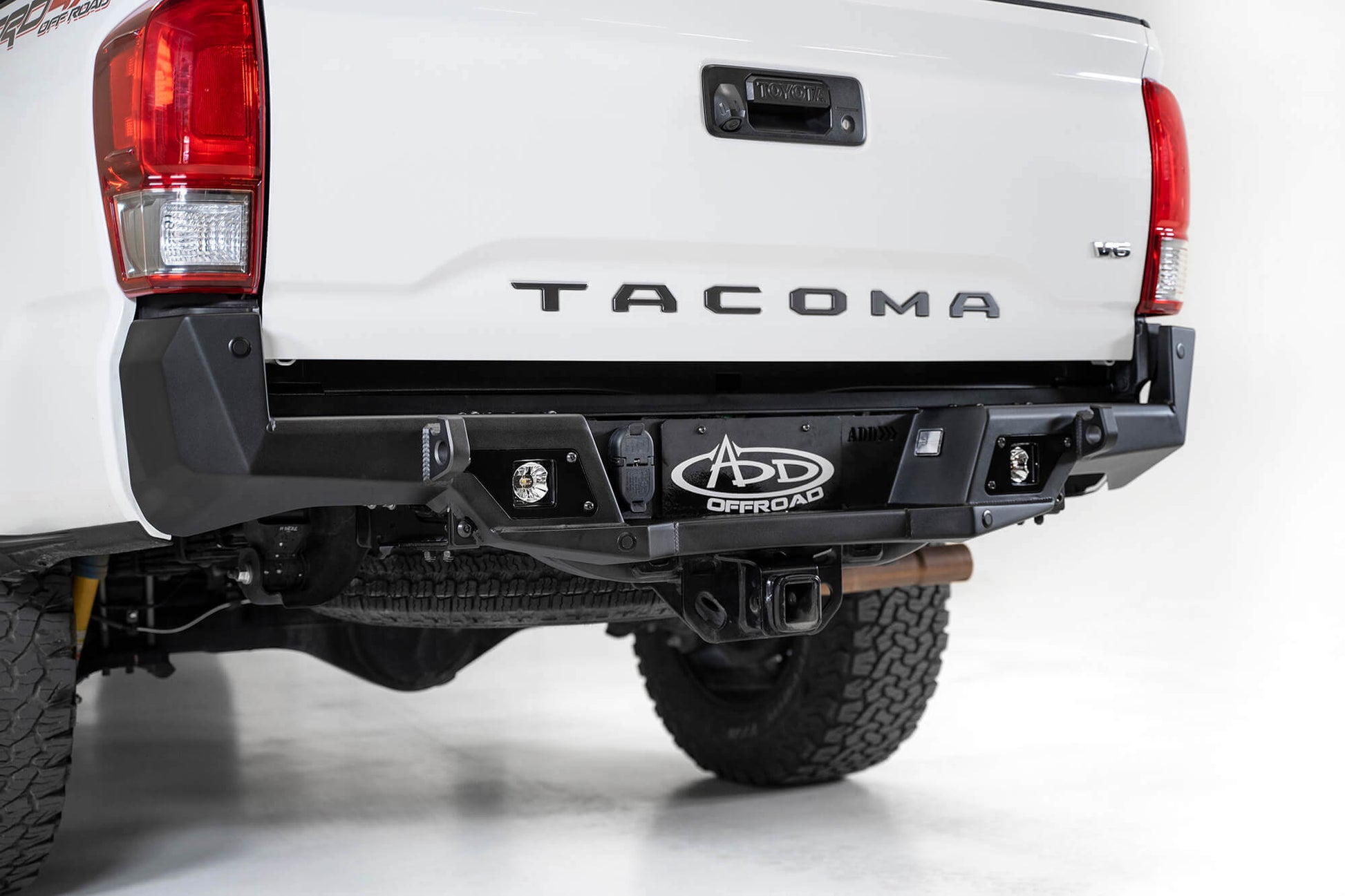 Installed on Car ADD Toyota Stealth Fighter Rear Bumper | 2016-2023 Tacoma