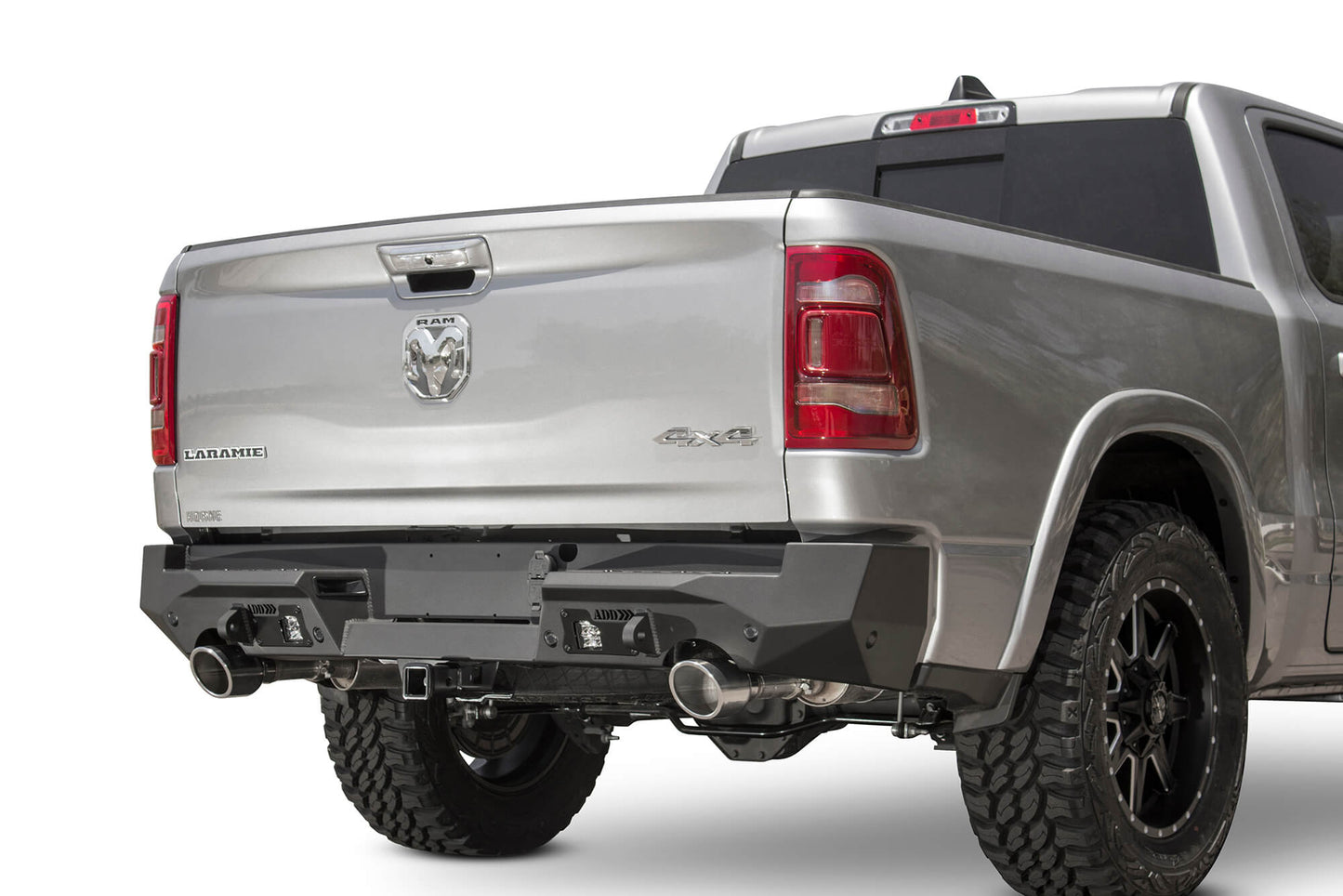 Installed on Car ADD 2019-2023 RAM 1500 Stealth Fighter Rear Bumper with 6 Backup Sensors