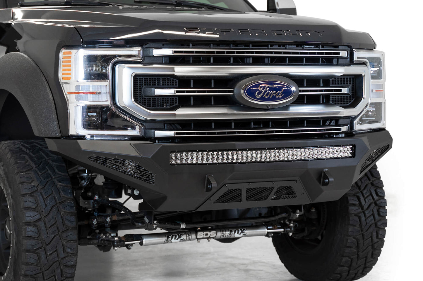 Installed on Car ADD Stealth Fighter Front Bumper | 2017-2022 Ford Super Duty