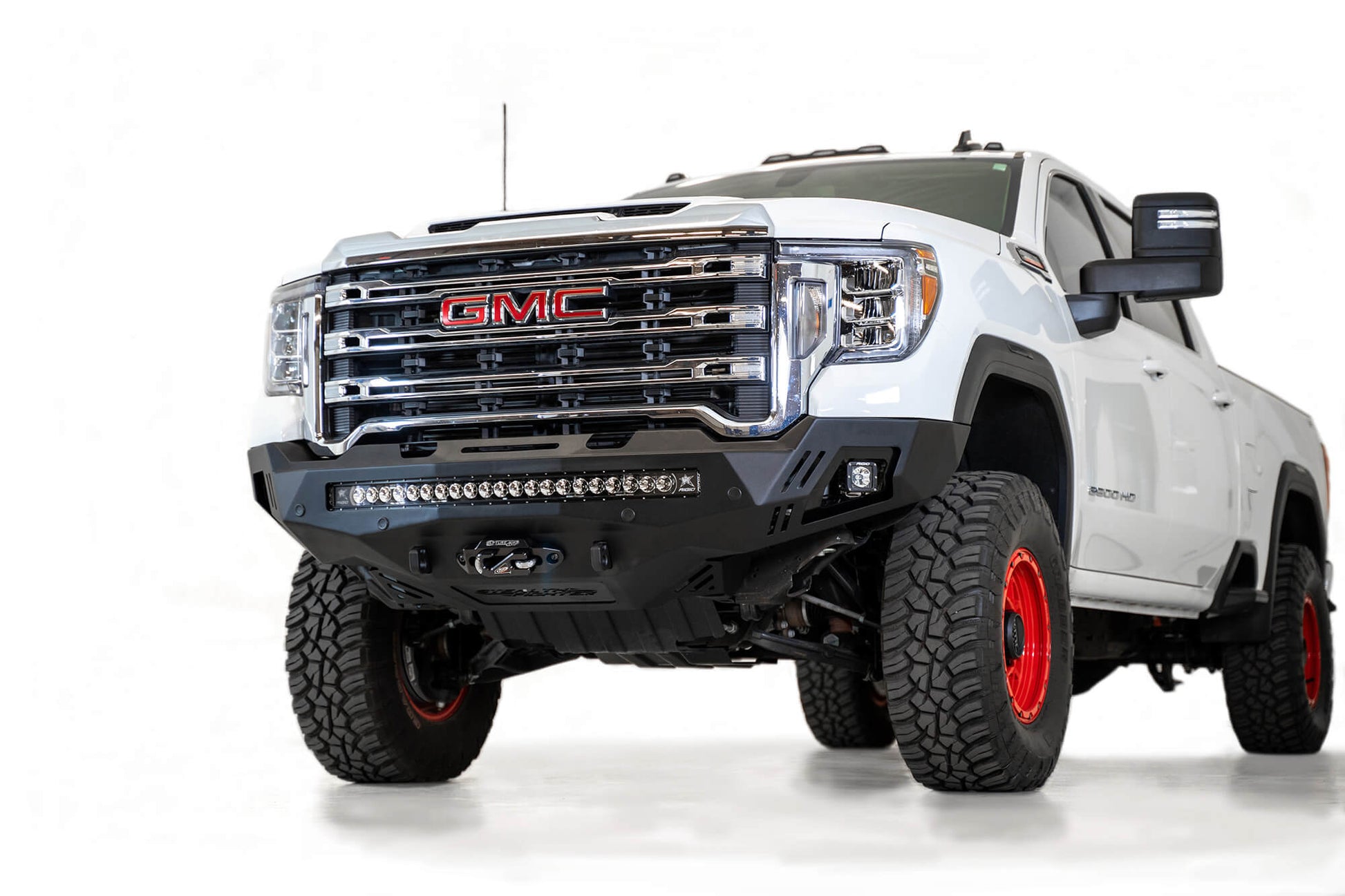 Installed on Car ADD Stealth Fighter Front Bumper | 2020-2023 GMC 2500/3500