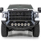 Installed on Car with White LED Lights Front View ADD GMC Bomber HD Front Bumper | 2020-2023 Sierra 2500/3500