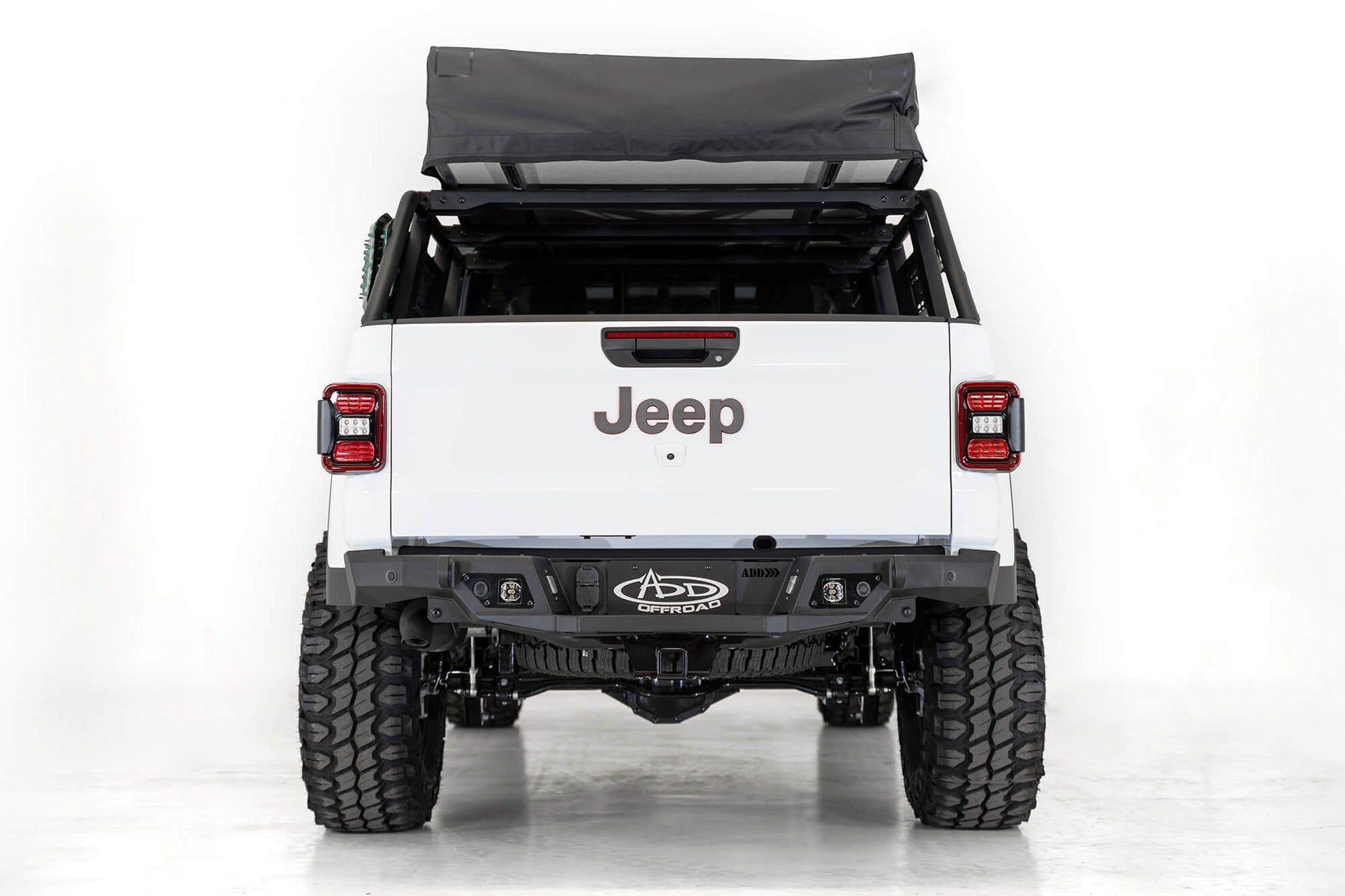 Installed on Car ADD 2020-2023 Jeep Gladiator JT Stealth Fighter Rear Bumper