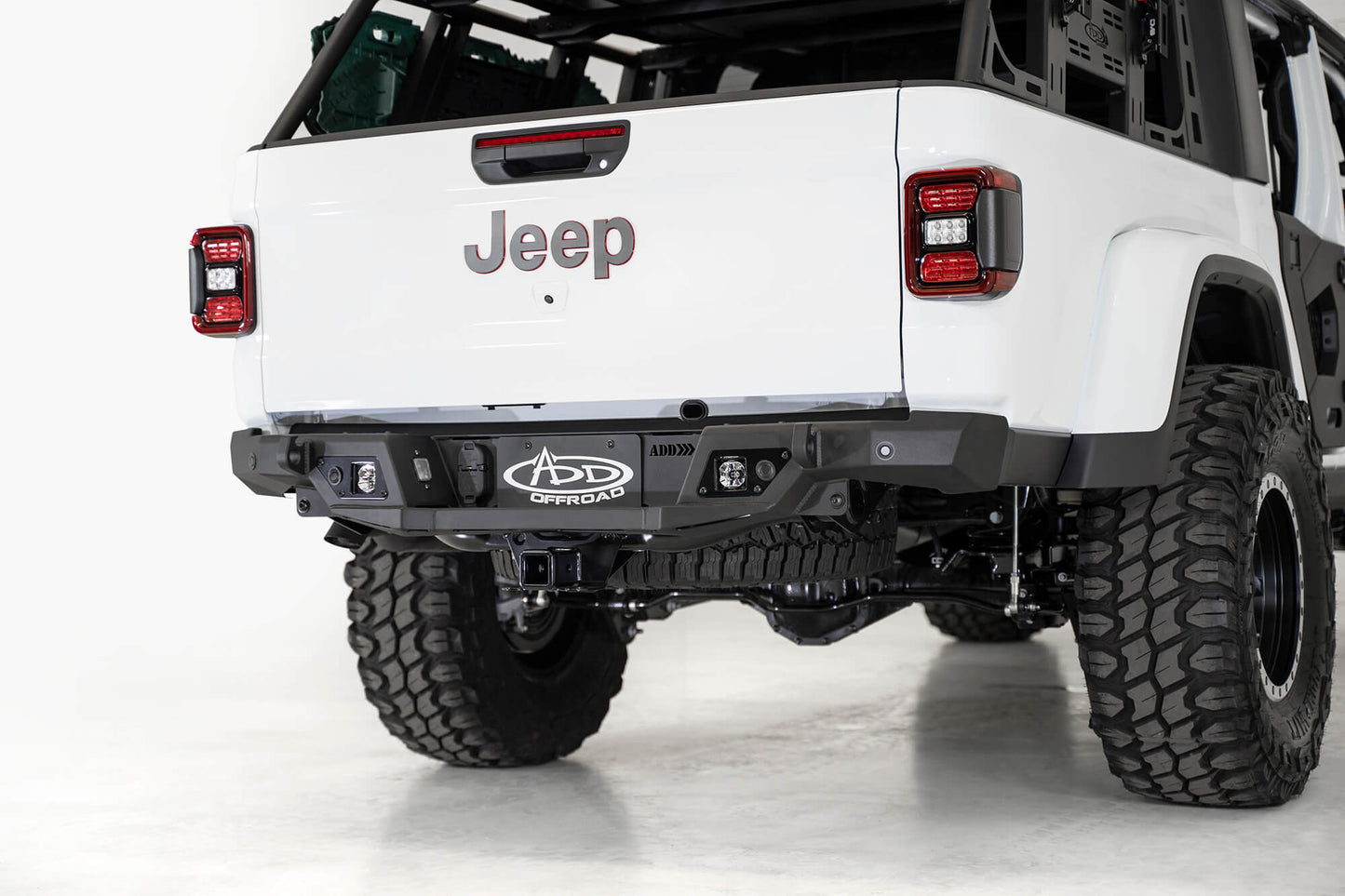 Installed on Car ADD 2020-2023 Jeep Gladiator JT Stealth Fighter Rear Bumper