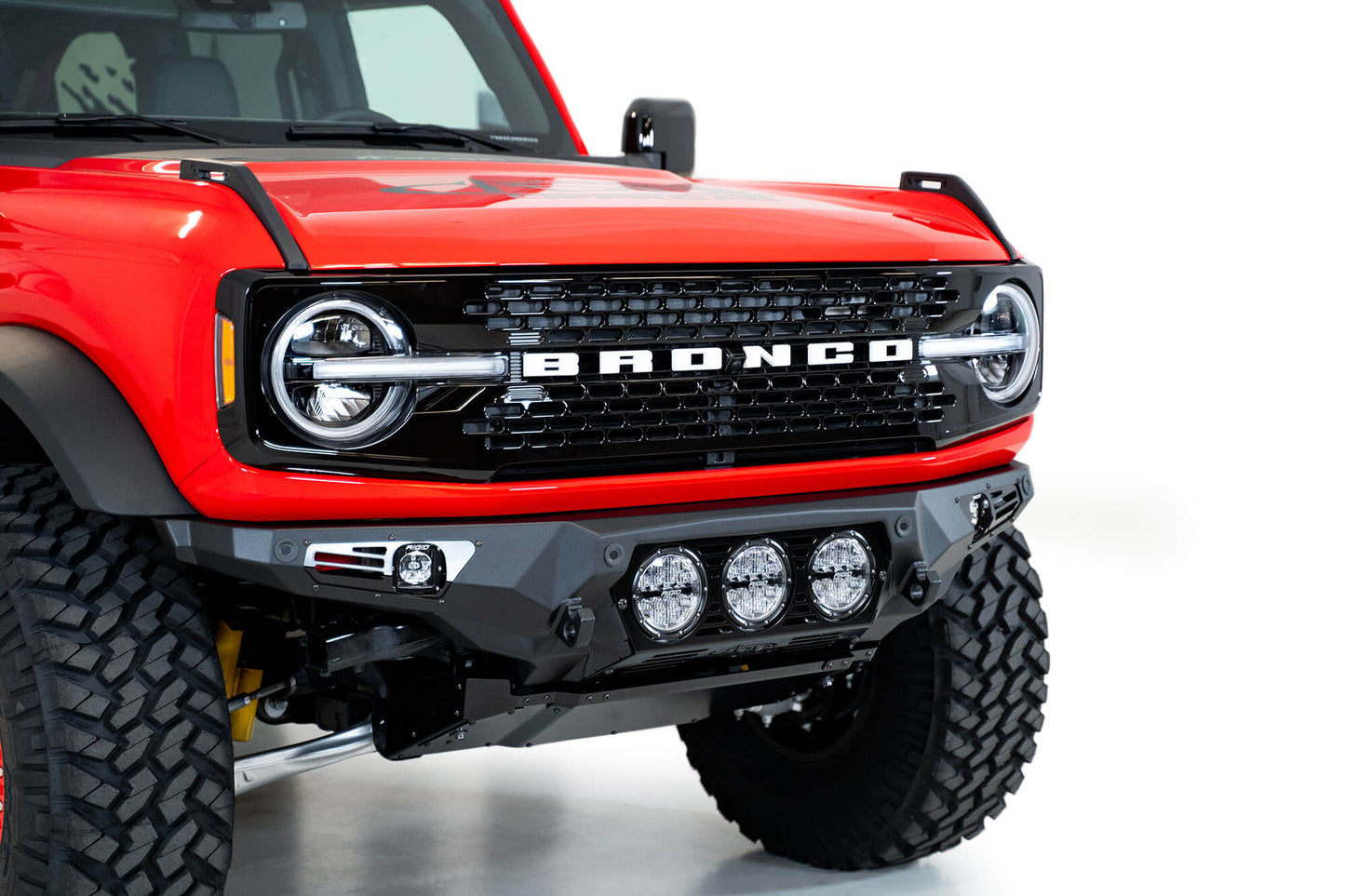 Installed on Car ADD Bomber Front Bumper (Rigid) | 2021-2023 Ford Bronco