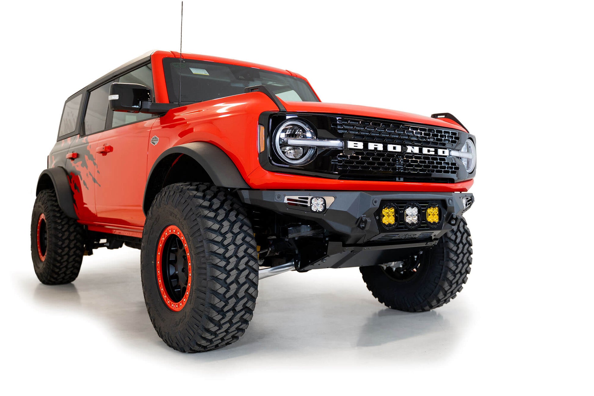 Installed on Car ADD Ford Bomber Front Bumper (Baja) | 2021-2023 Bronco