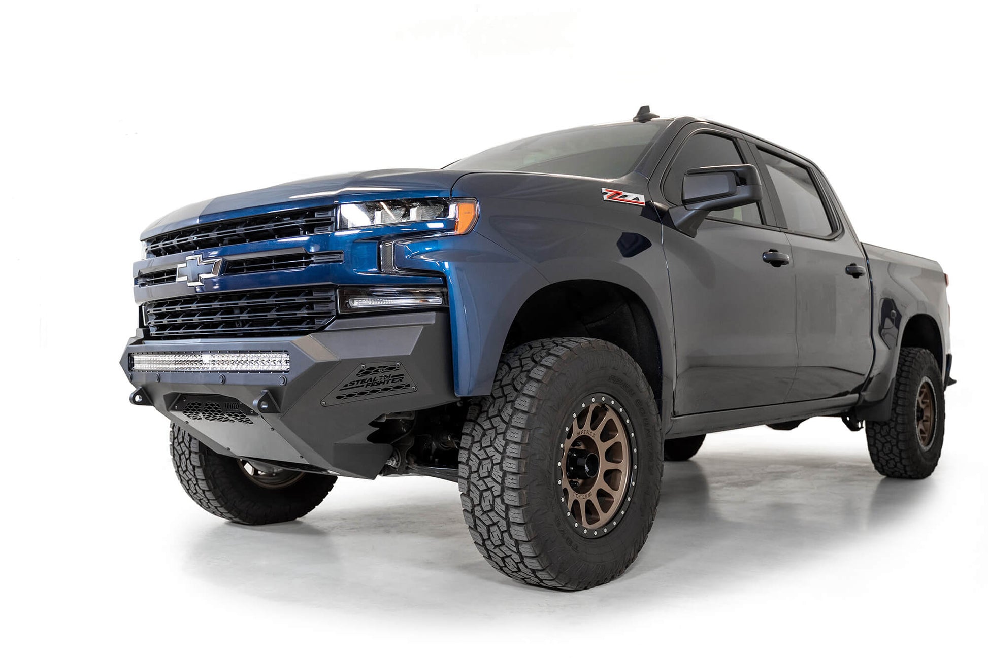 Installed on Car ADD Stealth Fighter Front Bumper | 2019-2021 Chevy Silverado 1500