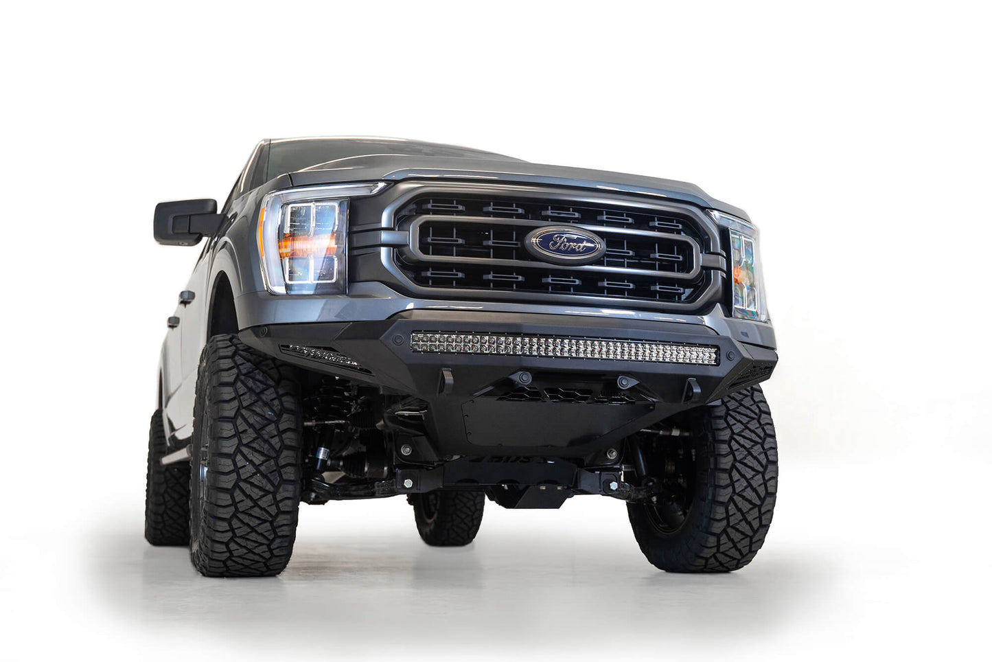 Installed on Car ADD Stealth Fighter Front Bumper | 2021-2023 Ford F-150