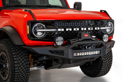 Installed on Car ADD Rock Fighter Winch Front Bumper | 2021-2023 Ford Bronco