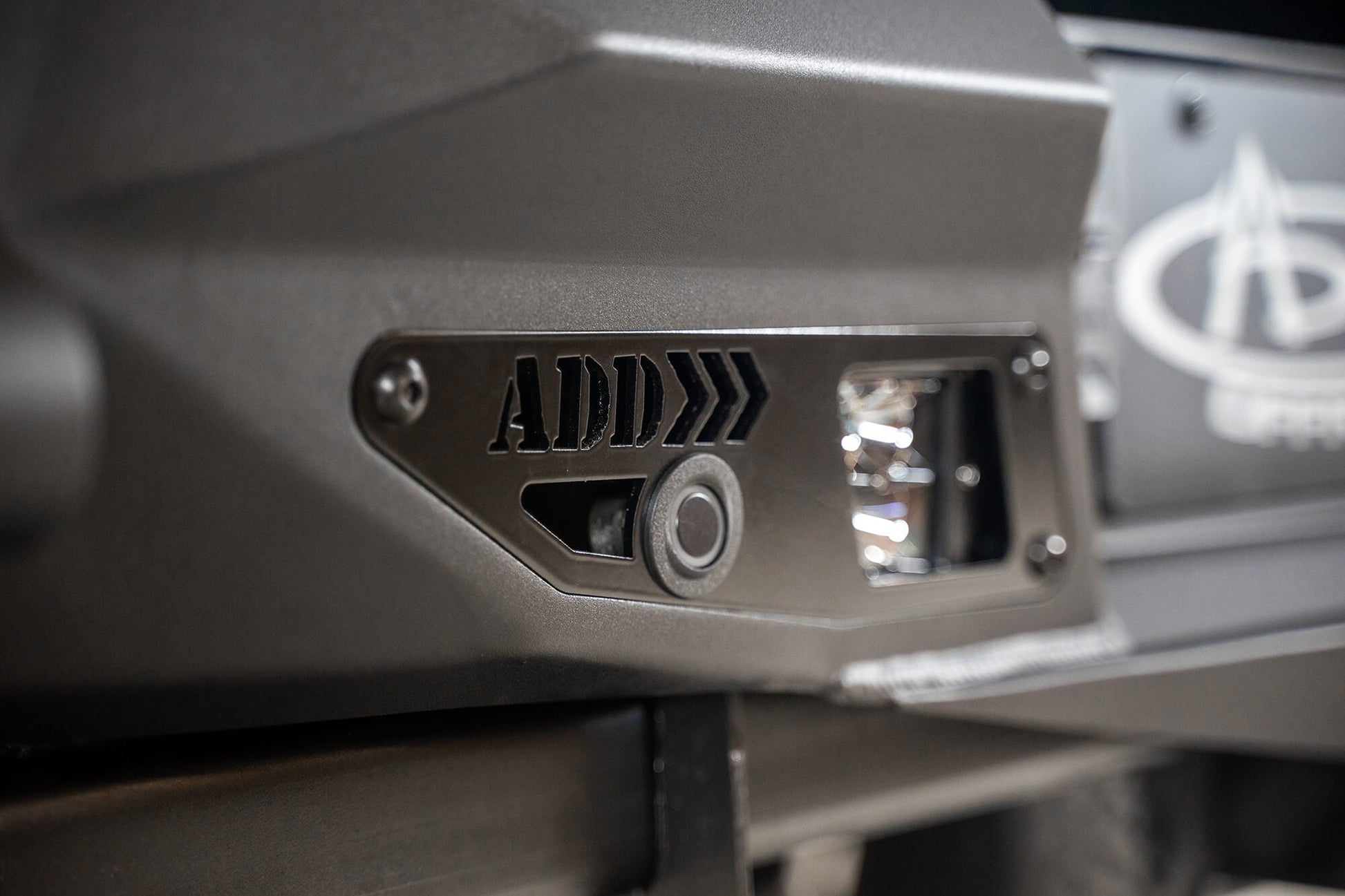 ADD Logo on ADD Ford Stealth Fighter Rear Bumper | 2021-2023 F-150