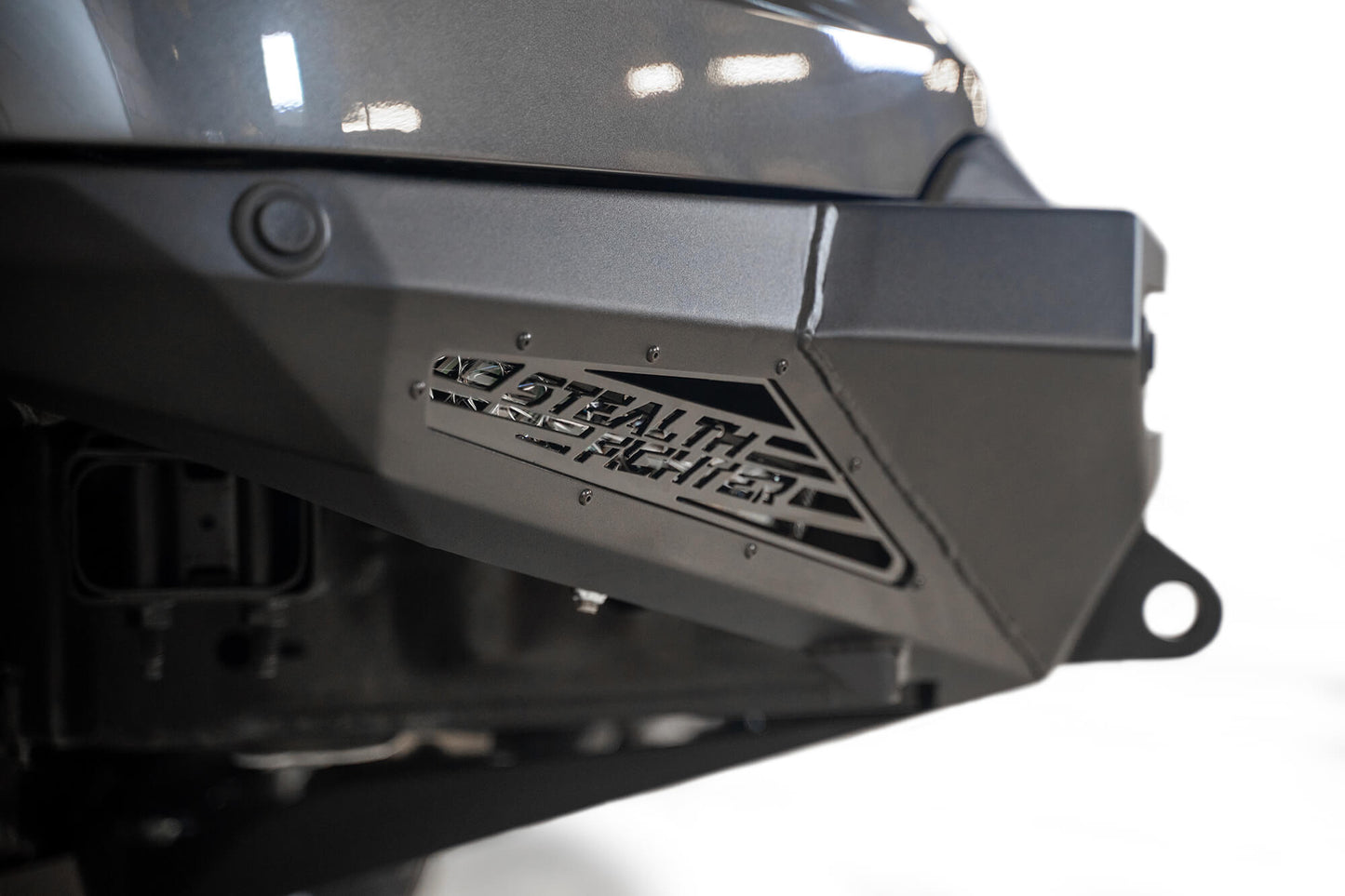 Stealth Fighter Logo on ADD Stealth Fighter Front Bumper | 2021-2023 Ford F-150