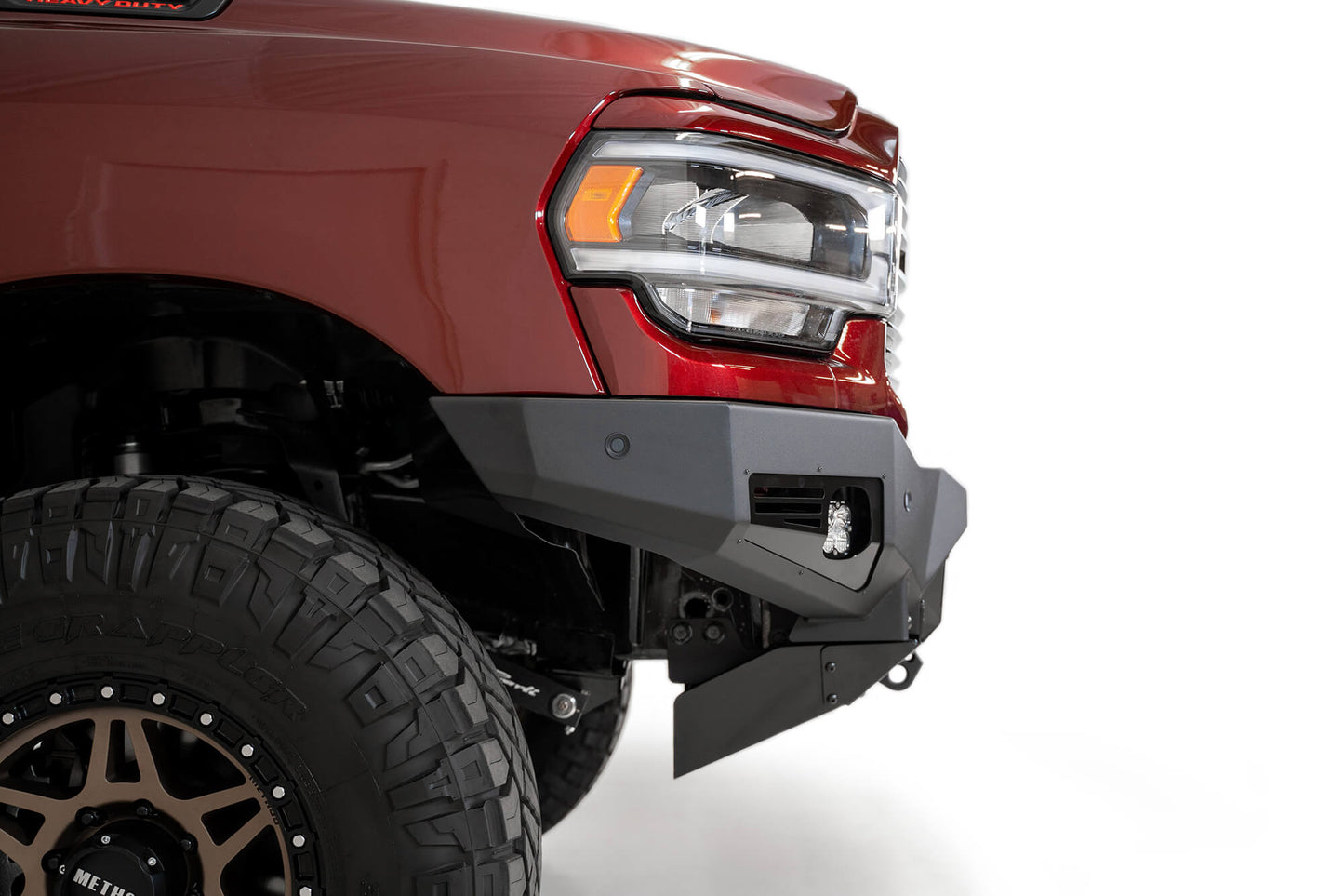 Side View of ADD Bomber Front Bumper (Baja Designs) | 2019-2023 RAM 2500/3500