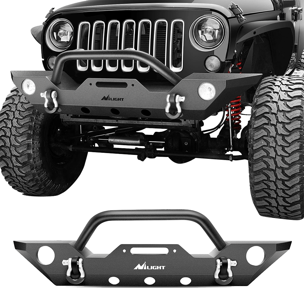 Nilight Front Bumper Kit B For 2007-2018 Jeep Wrangler JK
