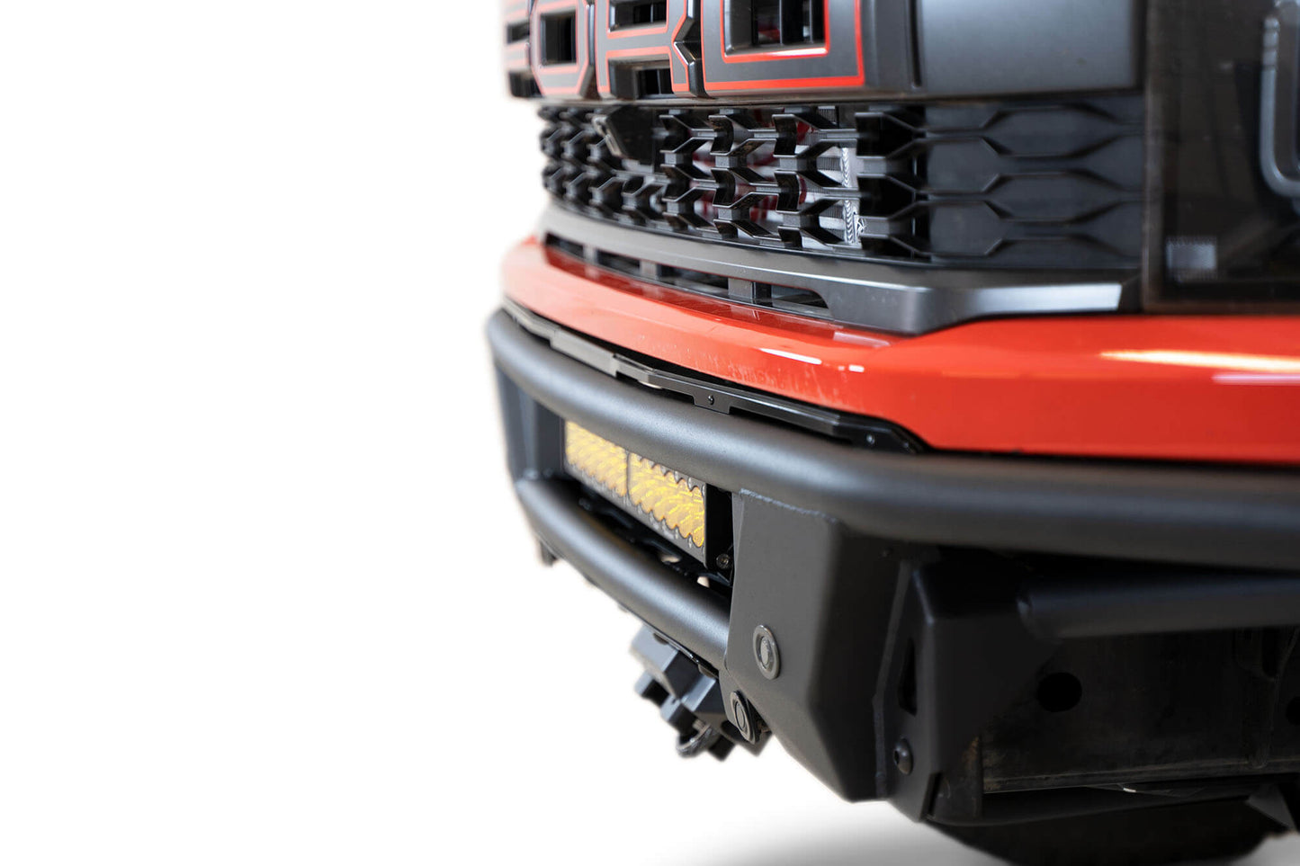 Installed on Car ADD Ford Pro Bolt-On Winch Kit | 2021-2023 F-150 Raptor