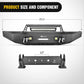 Product Size and Component of Nilight Front Bumper Full Width Steel For 14-21 Toyota Tundra